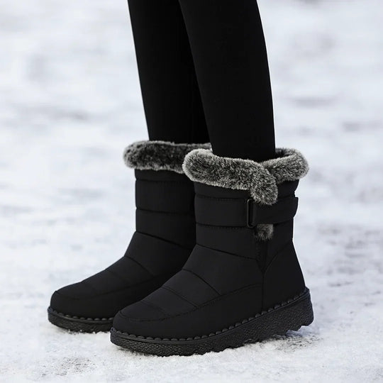 Winterlaarzen Dames Gevoerd – met Klittenbandsluiting