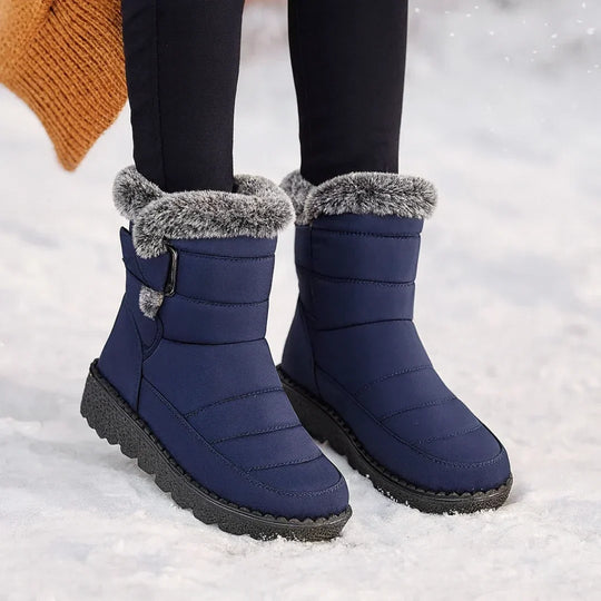 Winterlaarzen Dames Gevoerd – met Klittenbandsluiting