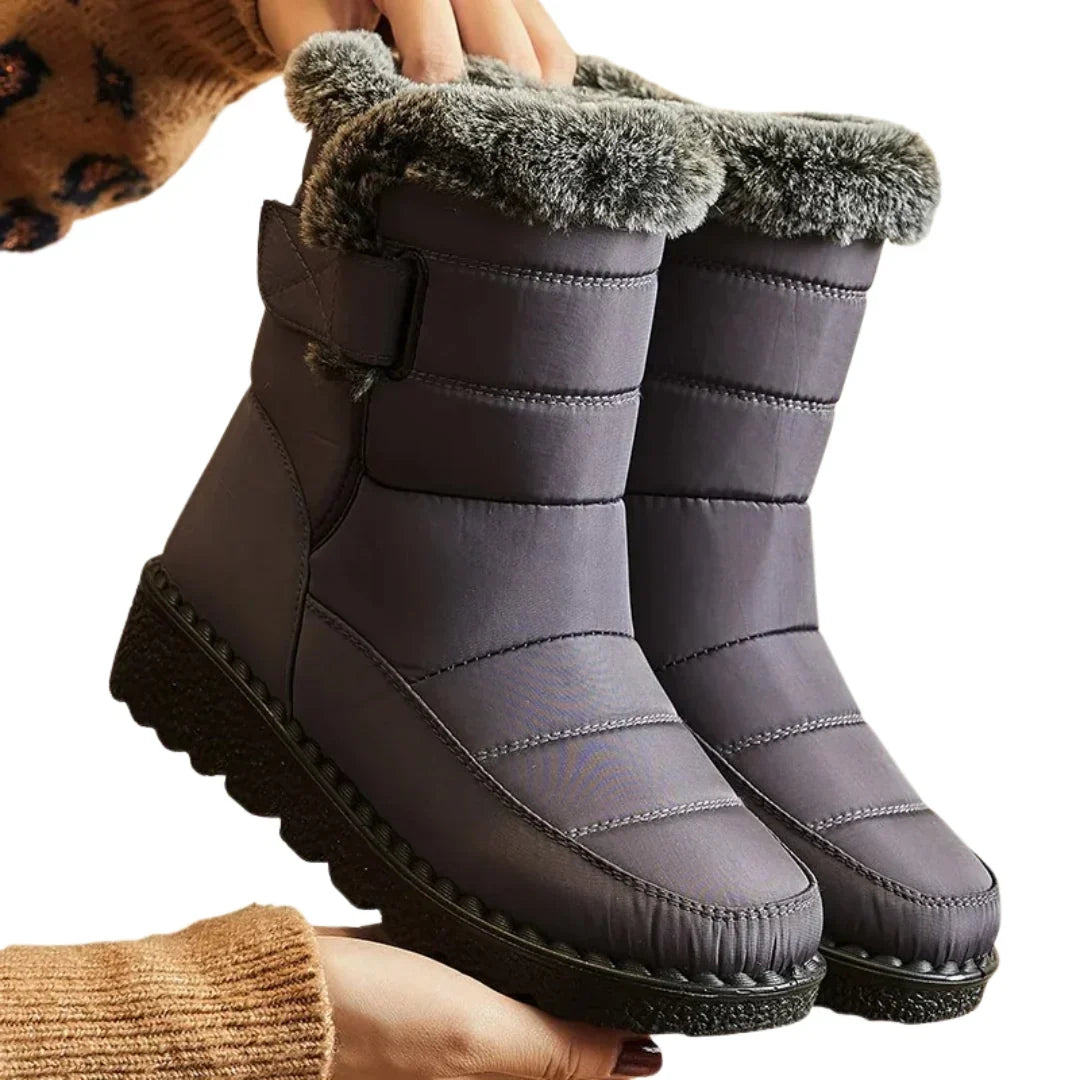 Winterlaarzen Dames Gevoerd – met Klittenbandsluiting
