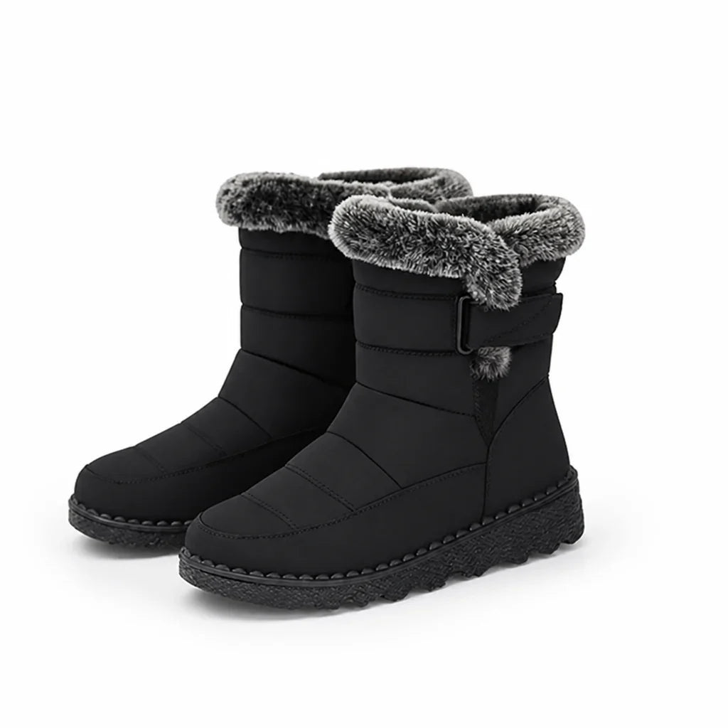 Winterlaarzen Dames Gevoerd – met Klittenbandsluiting