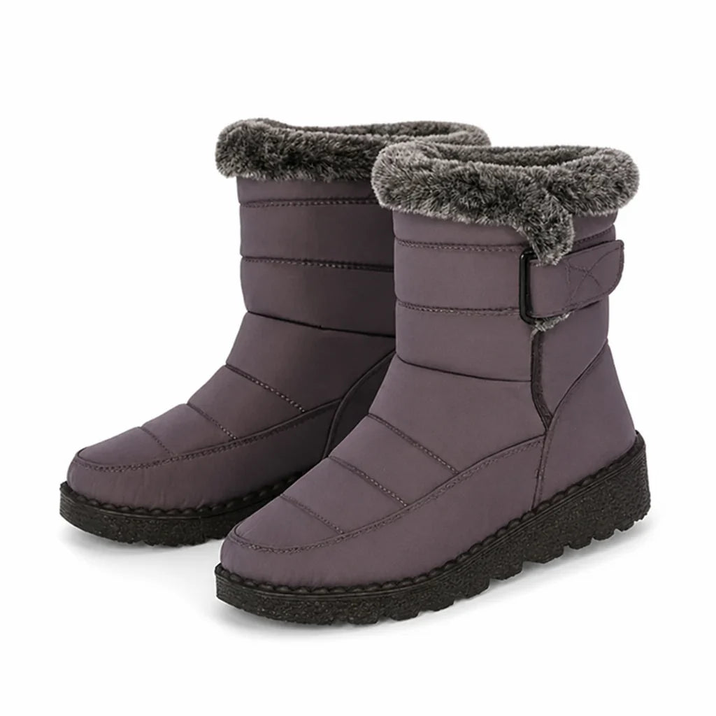 Winterlaarzen Dames Gevoerd – met Klittenbandsluiting