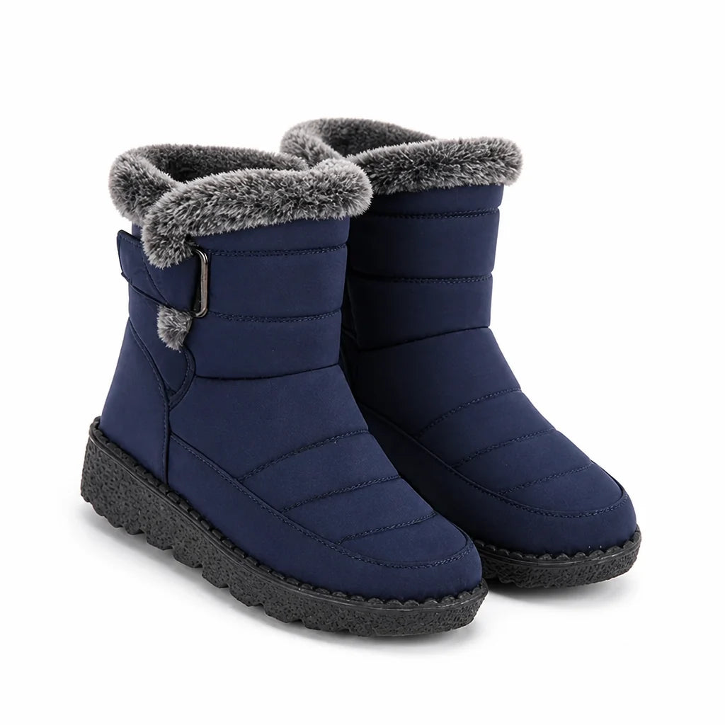 Winterlaarzen Dames Gevoerd – met Klittenbandsluiting