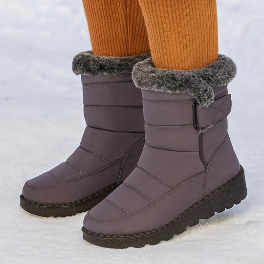 Winterlaarzen Dames Gevoerd – met Klittenbandsluiting