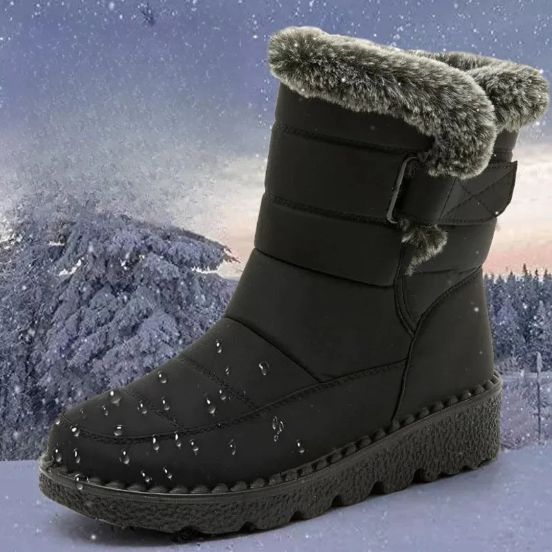 Winterlaarzen Dames Gevoerd – met Klittenbandsluiting