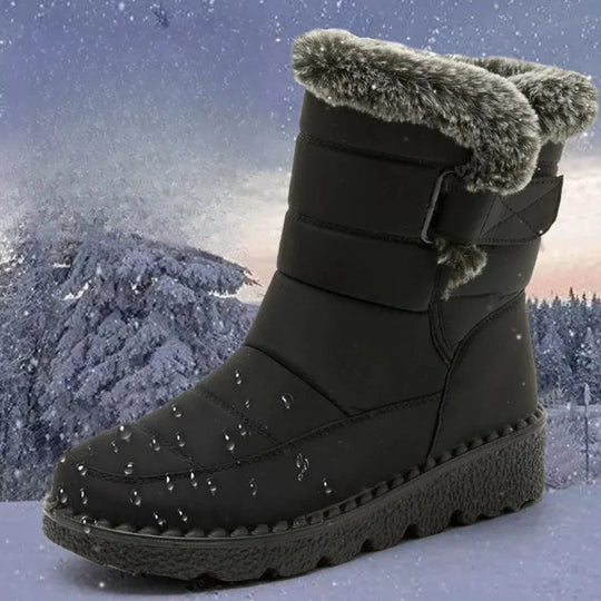 Winterlaarzen Dames Gevoerd – met Klittenbandsluiting