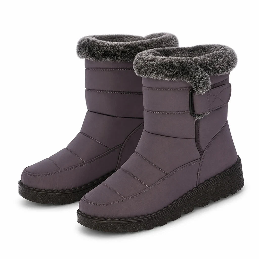 Winterlaarzen Dames Gevoerd – met Klittenbandsluiting