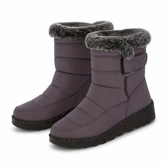 Winterlaarzen Dames Gevoerd – met Klittenbandsluiting