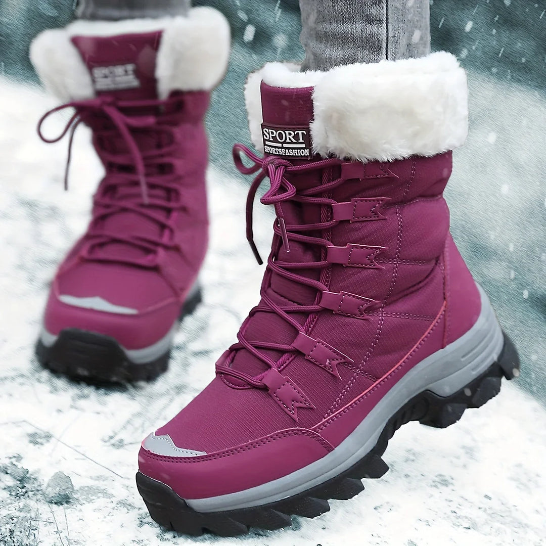 Winterlaarzen Dames – Gevoerd met Rubberen Zool