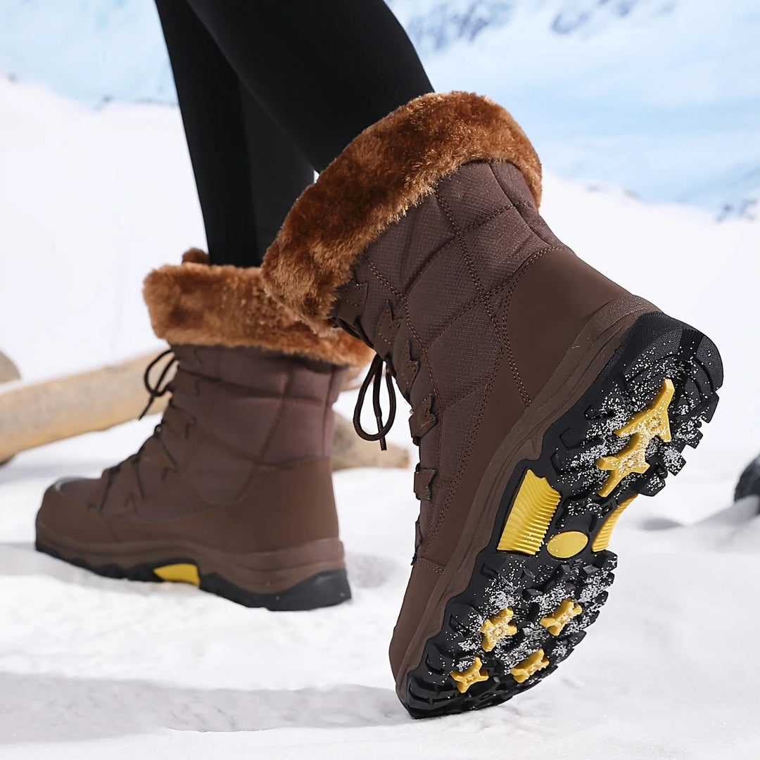Winterlaarzen Dames – Gevoerd met Rubberen Zool