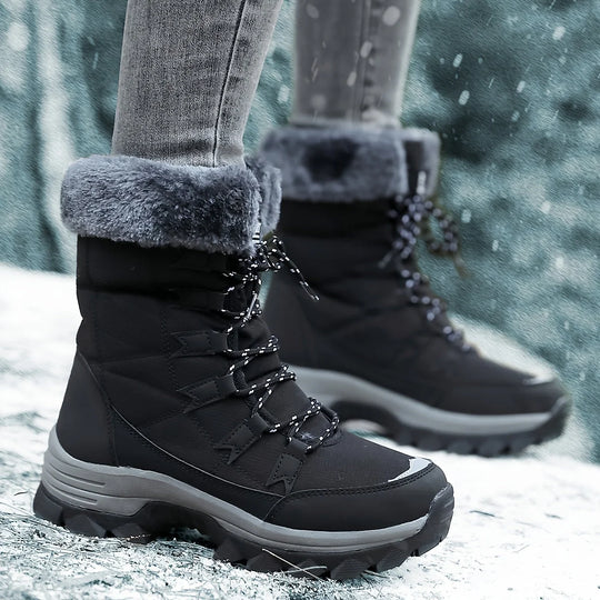 Winterlaarzen Dames – Gevoerd met Rubberen Zool