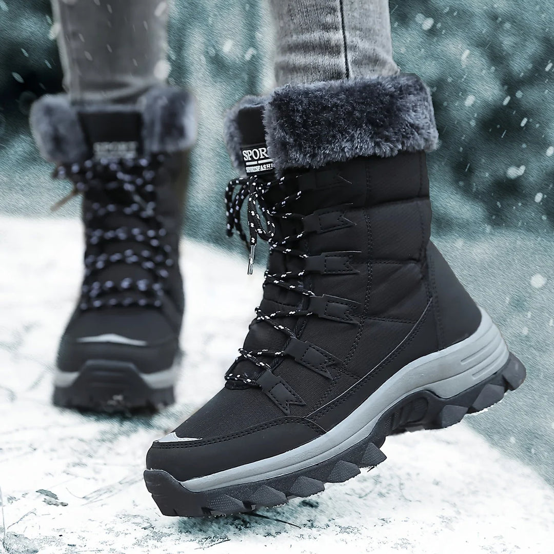Winterlaarzen Dames – Gevoerd met Rubberen Zool