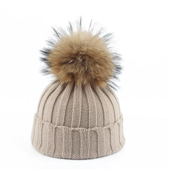 Wintermuts Gebreid – met Pompon van Kunstbont