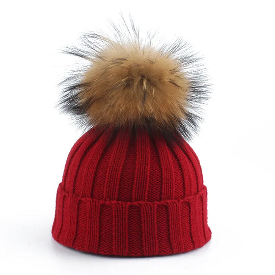 Wintermuts Gebreid – met Pompon van Kunstbont