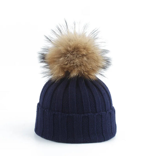 Wintermuts Gebreid – met Pompon van Kunstbont