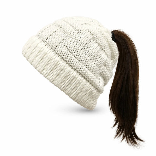 Wintermuts met Paardenstaartopening – Gebreid