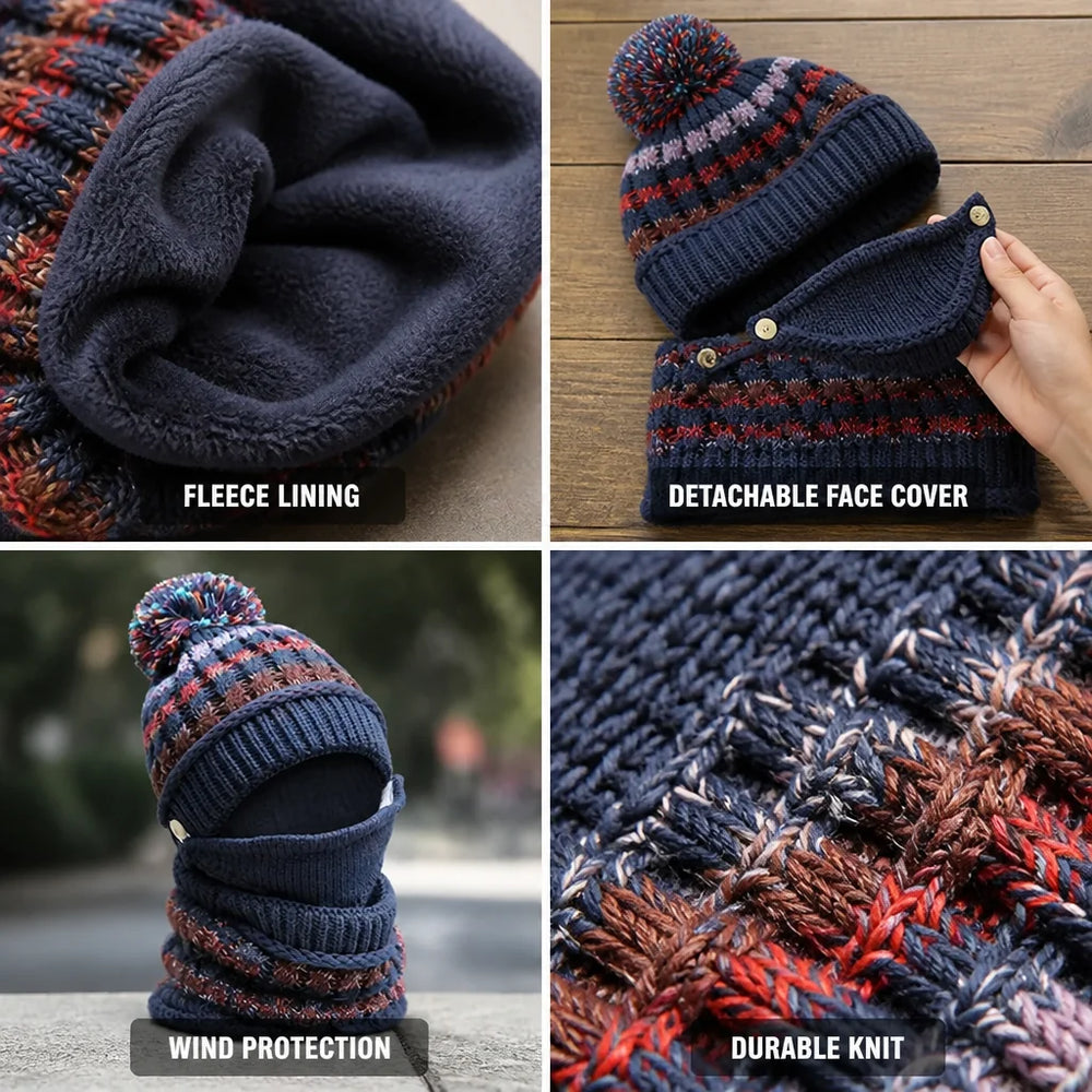 Winterset 3-in-1 – Muts, Nekwarmer en Gezichtsmasker