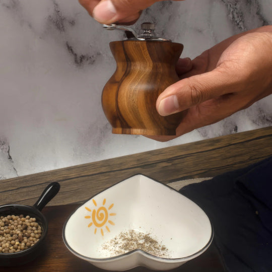 Zout- en Pepermolenset Hout – Handmatig Maalwerk